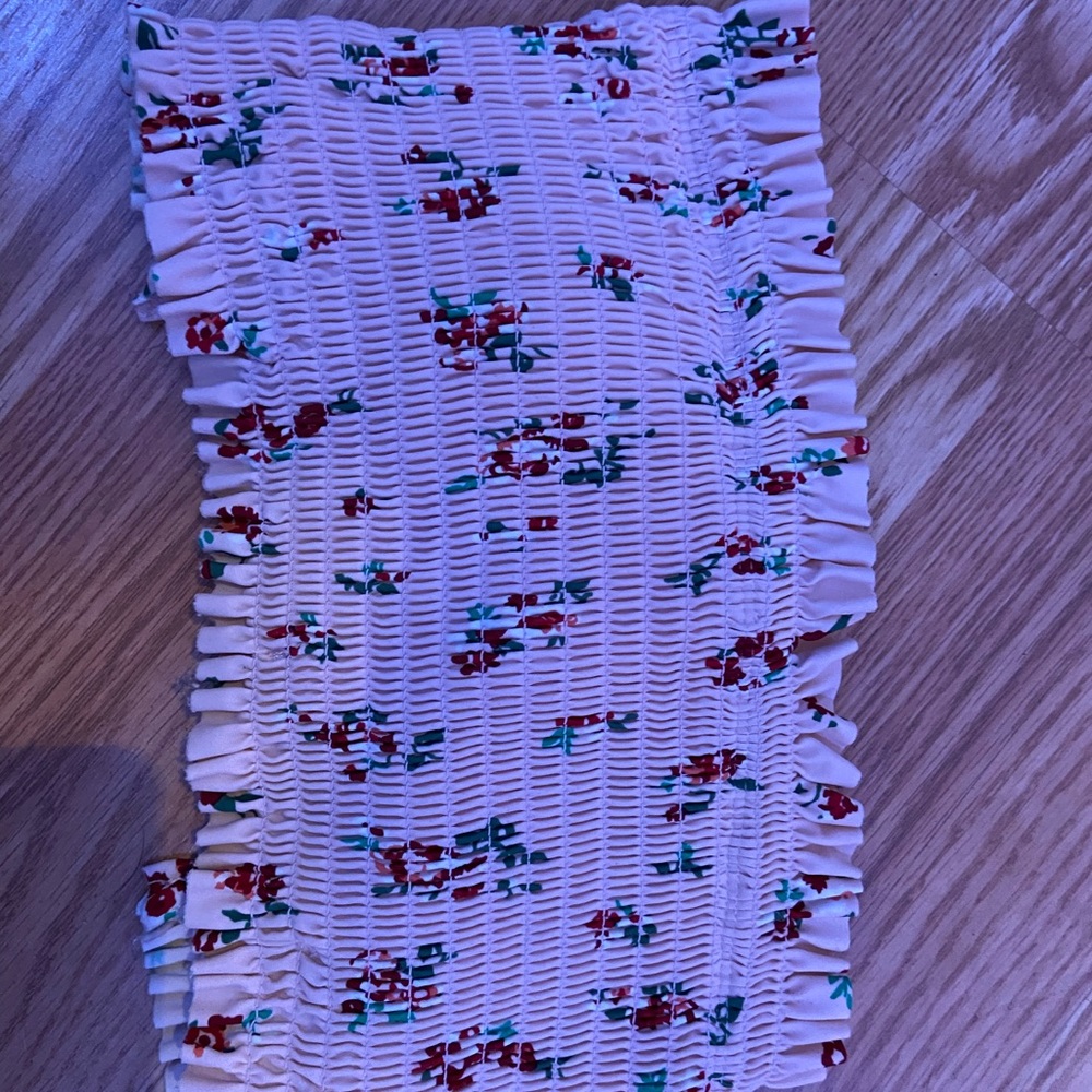 floral strapless swim top from target